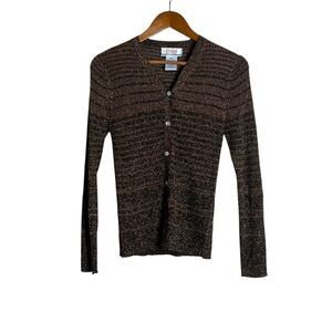 Braemar petites metallic cardigan. Size small
